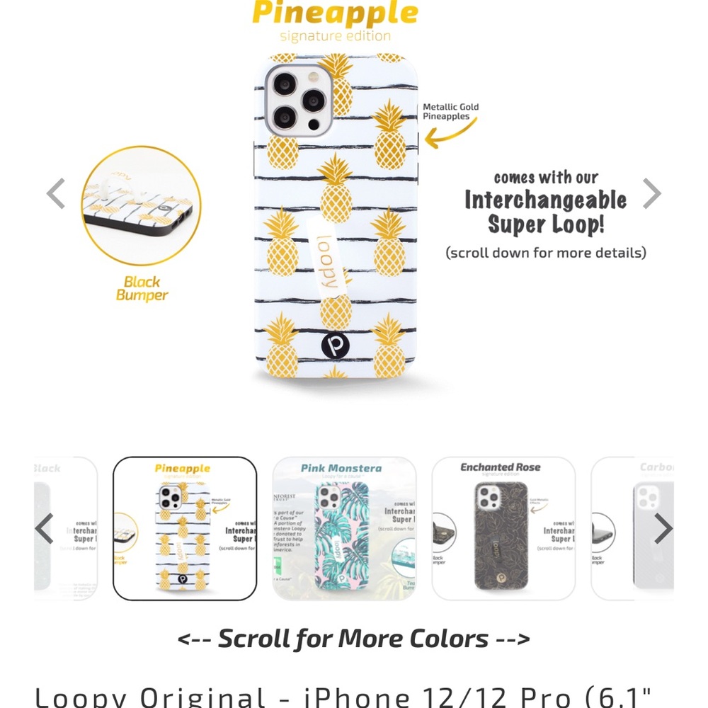Pineapple Loopy case for iPhone 12 Pro